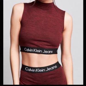 Calvin Klein NWOT Skirt & Crop Top